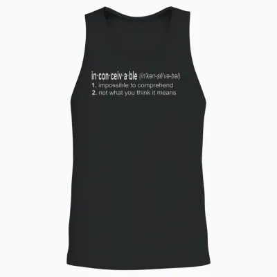 Inconceivable - the Princess Bride Unisex Tank Top - Black