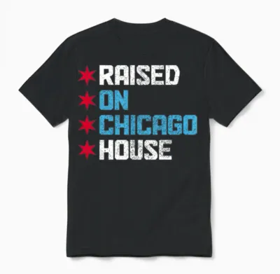 Chicago House Music Illinois Unisex T-Shirt - Black