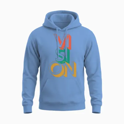 Retro Vision Unisex Hoodie - Carolina Blue
