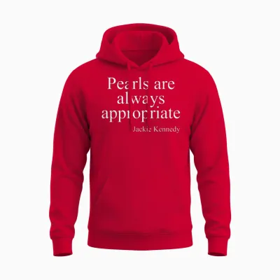 Pearls Are Always Appropriate Classic Pear Unisex Hoodie - Red