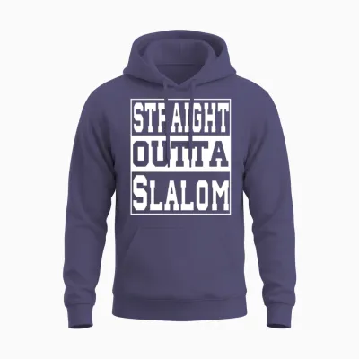Slalom Saying Funny Unisex Hoodie - Heather Sport Dark Navy
