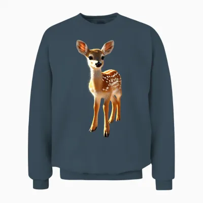 Reh Für Rehkitz Liebhaber Rehbock Rehe Kitz Hirsch Süßes Reh Unisex Sweatshirt - Dark Heather