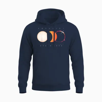 Solar Eclipse Spain 2026 Shirt Total Eclipse Astronomy Sun Unisex Hoodie - Navy