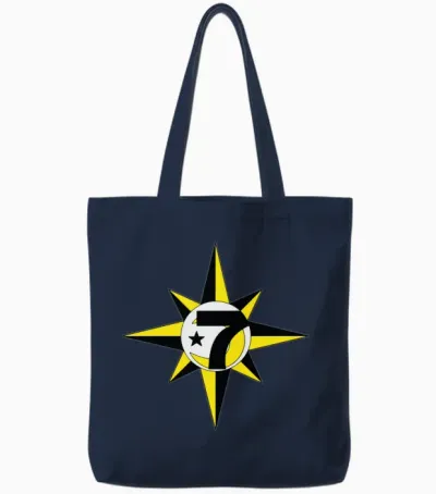 Islam Allah 5 Percent Star Nation of Gods African Tote Bags - Navy
