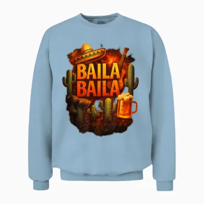 Baila Baila Krause Liad Für D Wiesn Oimara Wackelkontakt Unisex Sweatshirt - Light Blue