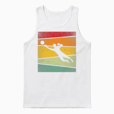 Keeper Retro Unisex Tank Top - White