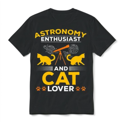 Solar System Astronomy I Astronomy Enthusiast And Unisex T-Shirt - Black