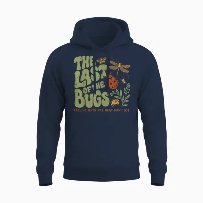 The Last of the Bugs Vintage Insect Humor Unisex Hoodie - Navy
