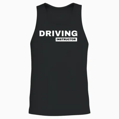 Driving Instructor Driving School Teacherss Unisex Tank Top - Black