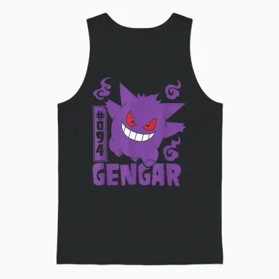 Pokémon - Gengar Unisex Tank Top - Black