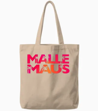 Malle Maus - Mallorca Party Outfit Junggesellinnenabschied Tote Bags - Natural