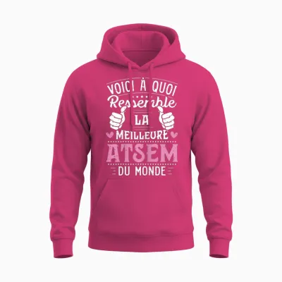 Atsem - This Is What the World's Best Atsem Looks Like, Black Unisex Hoodie - Heliconia