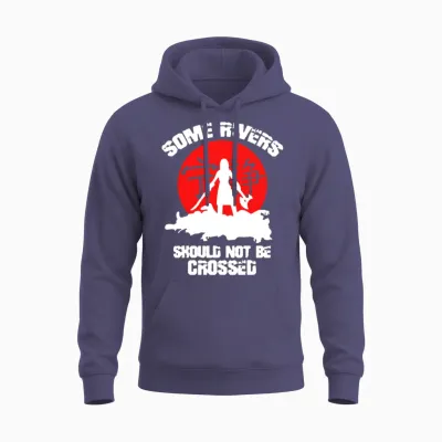 Some Rivers Should Not Be Crossed Unisex Hoodie - Heather Sport Dark Navy