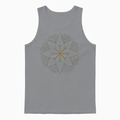 Star Design Unisex Tank Top - Sport Grey