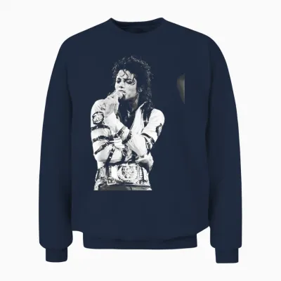 Tournée Mondiale Live Bad De Michael Jackson à Aintree 1988 Unisex Sweatshirt - Navy