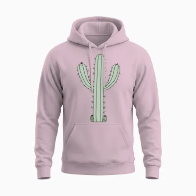 Cactus Enduring Love Unisex Hoodie - Light Pink