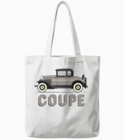 Coupe Chicle Drab Tote Bags - White