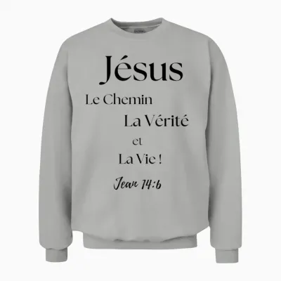 Jesus the Way, Truth and Life Unisex Sweatshirt - Ash