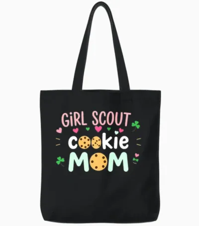 Girl Scout Cookie Mom Tote Bags - Black