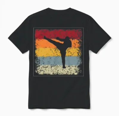 Mma Retro Unisex T-Shirt - Black