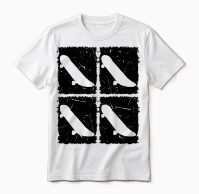 Retro Skateboarding Retro Skateboard Unisex T-Shirt - White