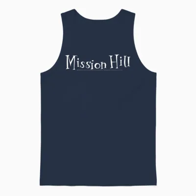 Mission Hill Faces T-Shirts Unisex Tank Top - Navy