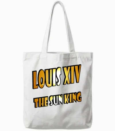 Sun King Louis Xvi Tote Bags - White