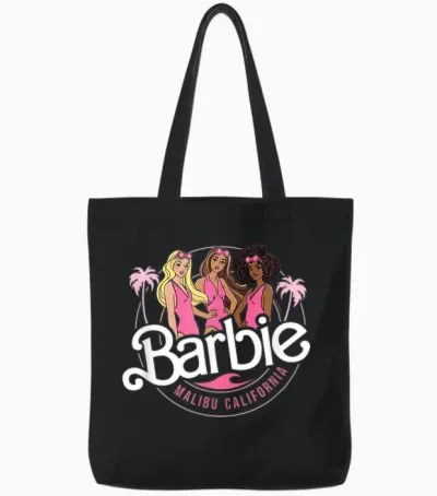 Barbie — Logo Der Malibu California Group Tote Bags - Black