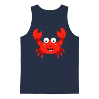 Crab for Boys Girls Men Women Unisex Tank Top - Navy – 1