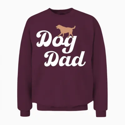Dog Dad Unisex Sweatshirt - Maroon