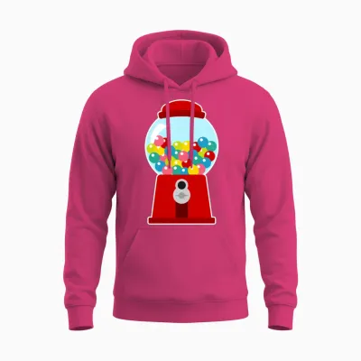 Gumball Machine Bubblegum Unisex Hoodie - Heliconia