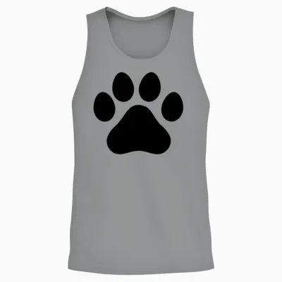 Dog Paw Unisex Tank Top - Sport Grey