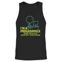 I'm Programer Funny Gifts for Computer Programmer Unisex Tank Top - Black – 2