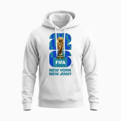 Fifa World Cup Trophäe 26 New York New Jersey Farbe Unisex Hoodie - White