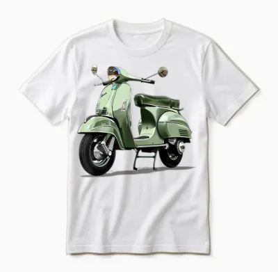Motorroller Mofa Moped Scooter Rollerfahrer Geschenke Unisex T-Shirt - White
