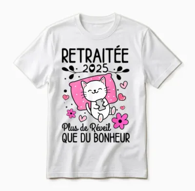Retired Women 2025 Humor Retirement Gift 2025 T-Shirt, Blue, S Unisex T-Shirt - White