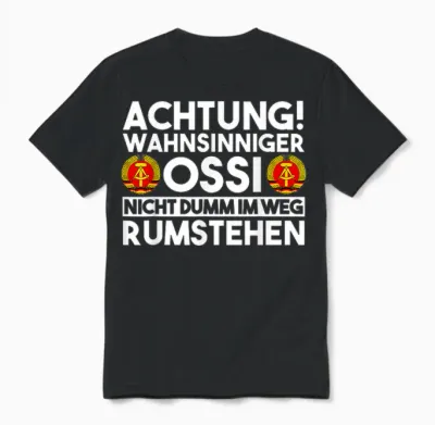 Men's East Germany Ddr T-Shirt, Black Unisex T-Shirt - Black