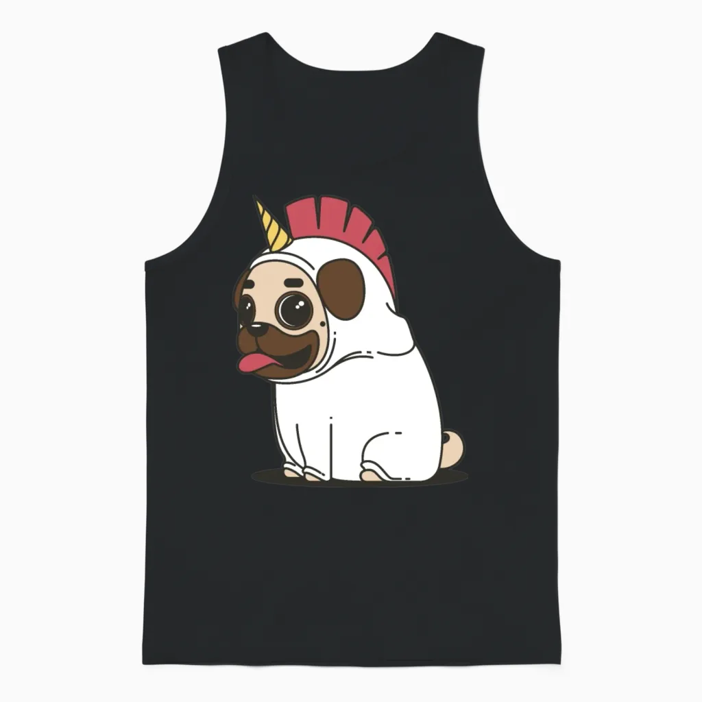 Dog Lovers Unisex Tank Top in Black