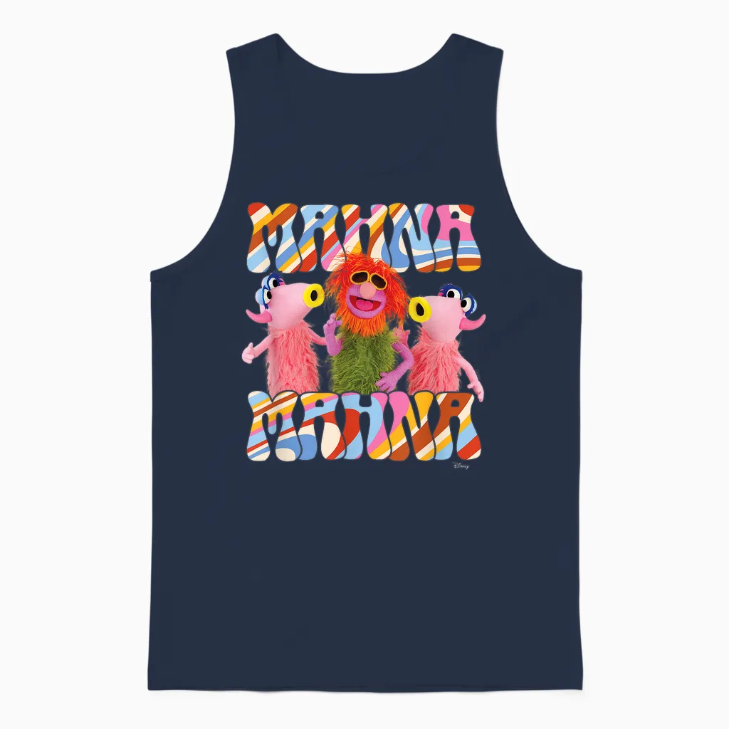 The Muppets - Mahna Mahna Unisex Tank Top in Navy