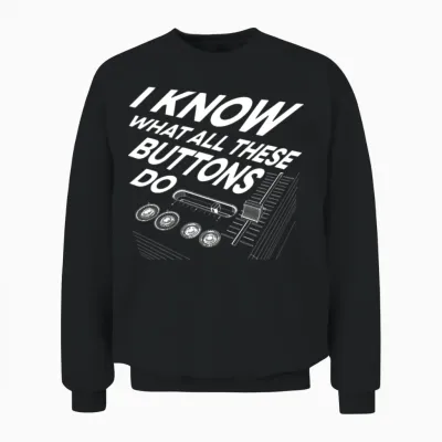 Detroit Techno House Music Festival Buttons Edm Unisex Sweatshirt - Black