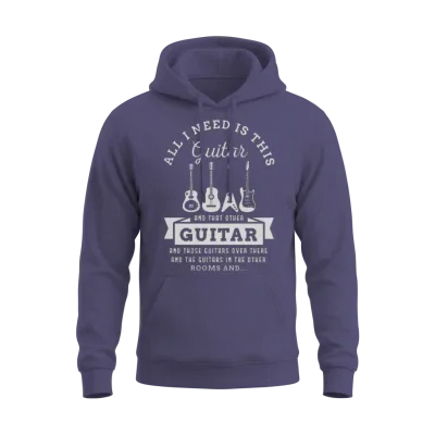 Guitar Design for a Guitar Player Unisex Hoodie - Heather Sport Dark Navy