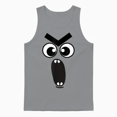 Creepy Carrots Face Funny Halloween Costume Kids and Adults Unisex Tank Top - Sport Grey
