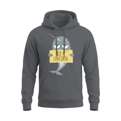 Not a Unicorn Unisex Hoodie - Charcoal