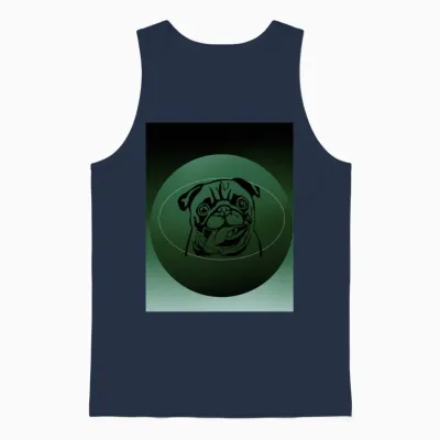 Dog Unisex Tank Top - Navy