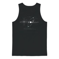 Solar Systems Diagram Astronomy Astronomer Space Unisex Tank Top - Black – 1