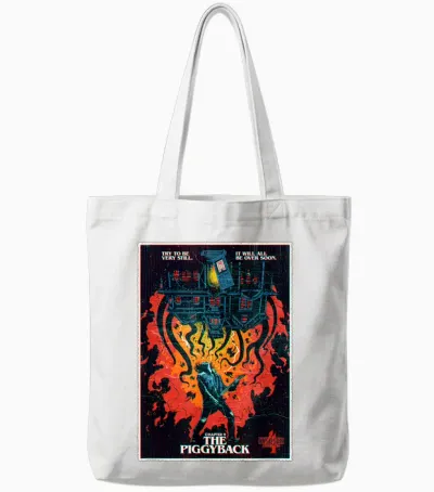 Stranger Things 4 Chapter 9 the Piggyback Eddie Tote Bags - White