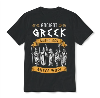 Greek Mythology Ancient Greek Mythology History Unisex T-Shirt - Black