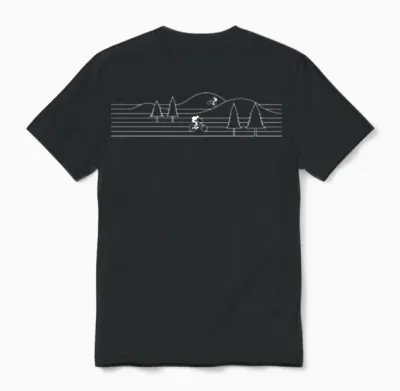 Mountain Biking Mountain Bike Cycling Unisex T-Shirt - Black