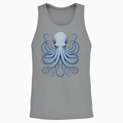 Electric Octopus Unisex Tank Top - Sport Grey