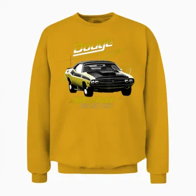 Dodge Challenger 340 Sixpack Unisex Sweatshirt - Gold
